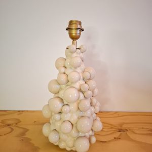 Lampenvoet - bolletjes offwhite