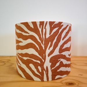 Lampenkap - Zebra roest/offwhite